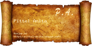 Pittel Anita névjegykártya